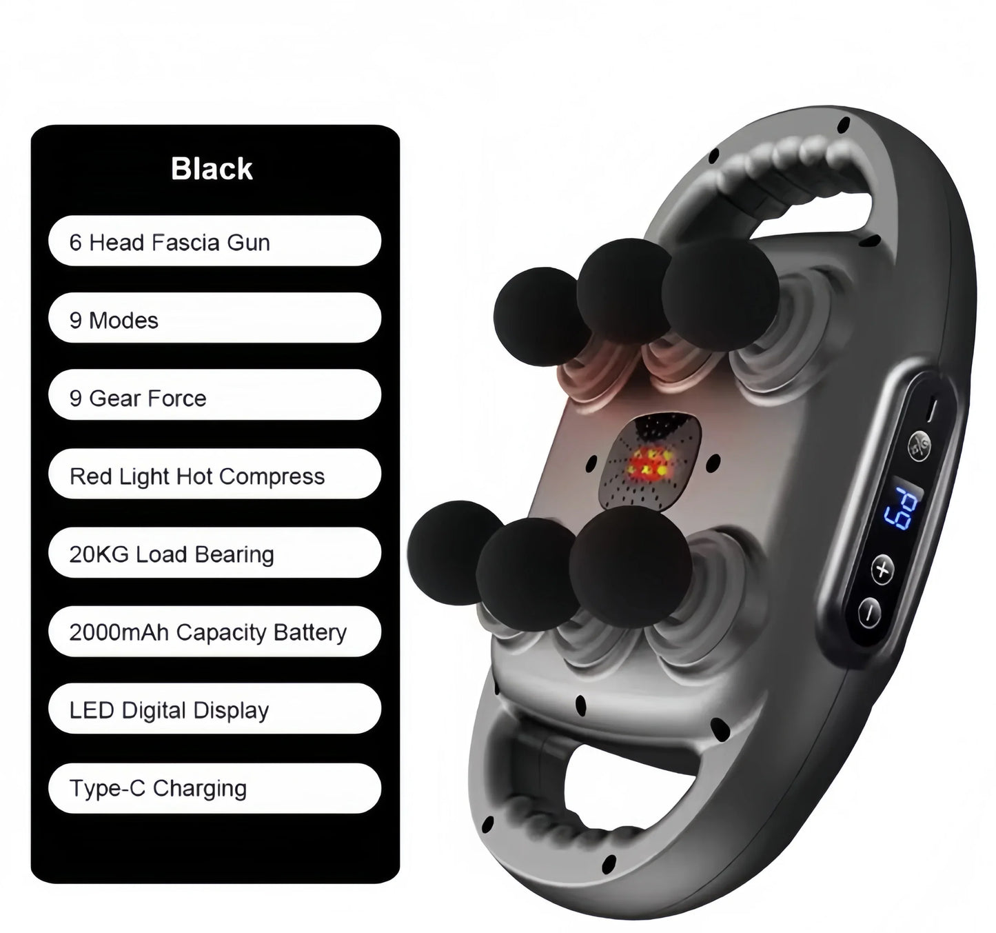 Fascia Pro Six-Head Massager